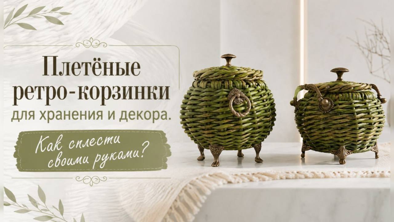 Полина Майорова. Плетение из бумажной лозы