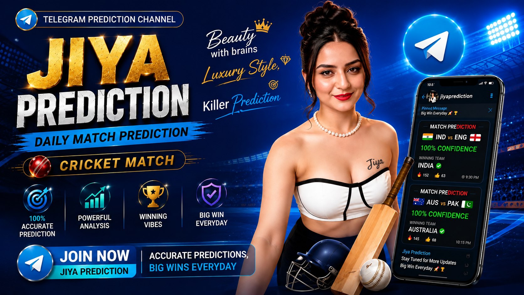 Jiyapredictionqueen ( CRICKET UPDATE )