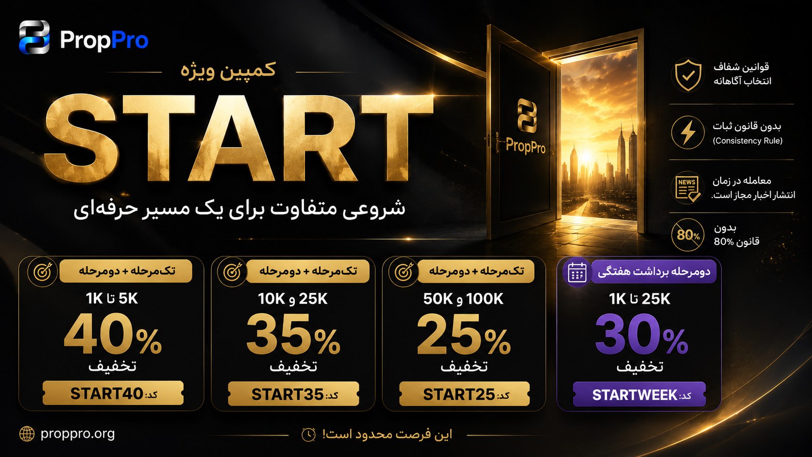 شرکت پراپ فرم پراپ پرو | PropPro