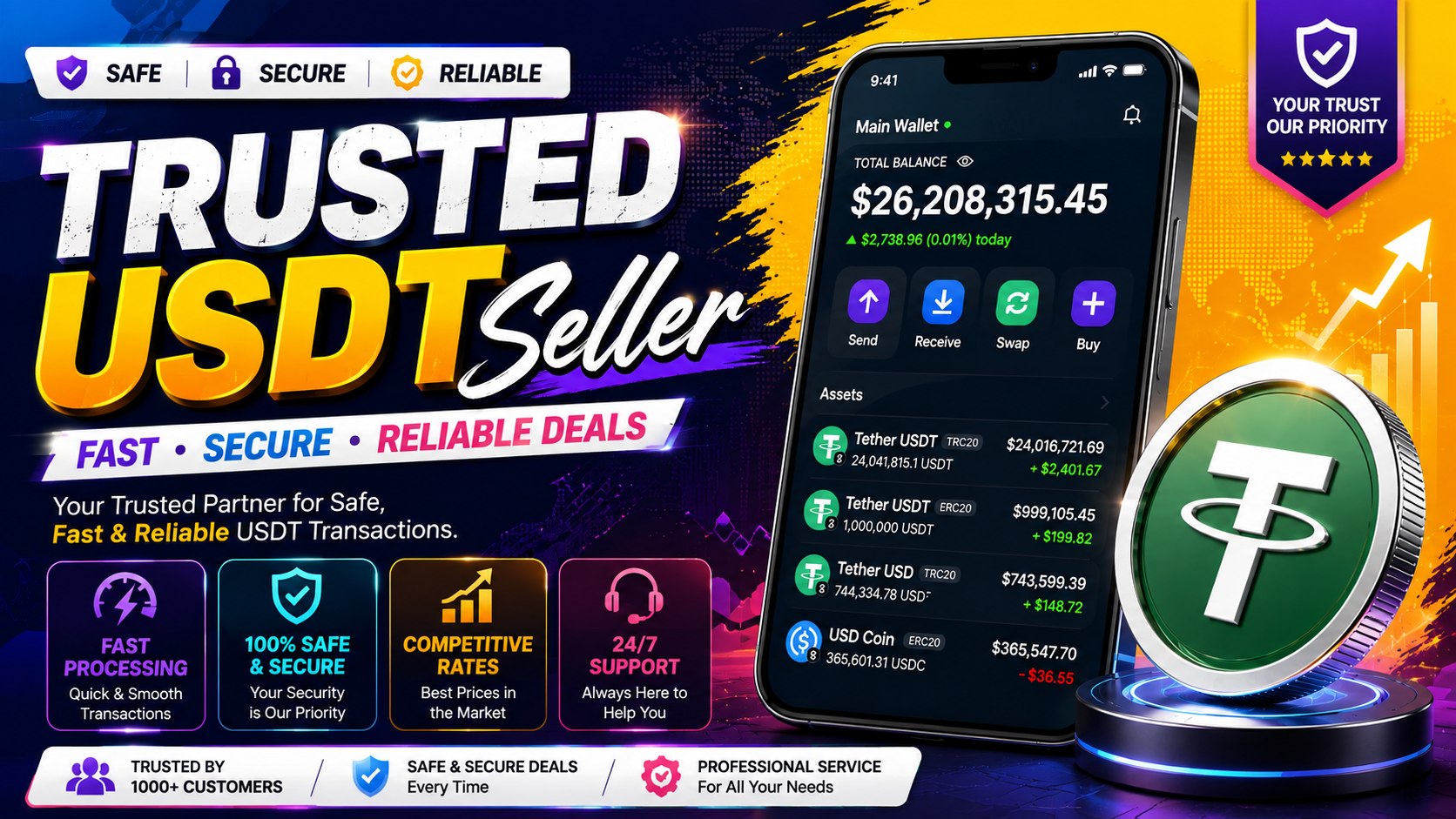 USDT FLASH CRYPTO SELLER